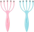 Seddy Scalp Massager, Portable Hand Held SPA Head, Neck, & Body Massager for Deep Relaxation & Stress Reduction- Stimulates Blood Circulation in the Head to Promote Hair Growth. (2 Pack) (Blue)(Pink) by Seddy