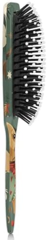 Hair Curler Brush Dog Christmas Candy Detangling Hair Brush for All Hair Types,Hair Straightener Brush Wet and Dry Hair for Adults and Hair Brush for Women - Image 5