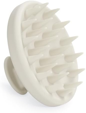 Meartchy Silicone Scalp Massager, Scalp Scrubber for Hair Growth with Soft Bristles, Scalp Exfoliator Brush Dandruff Removal Shampoo Brush for Wet Dry Scalp Care (Warm Grey) by Meartchy