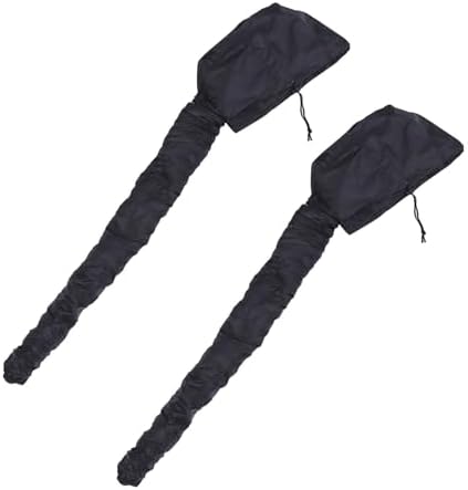 2pcs Long Tube Hair Dryer Treatment Hats for Women, Black by Healvian