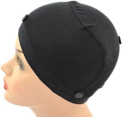 YANTAISIYU 1 Piece Wig Cap Black Dome Cap with Silicone Non-slip Wig Cap Elastic Wig Caps for Making Wig - Image 3