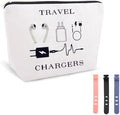Elastic Silicone Cable Straps Cord Organizer Anti Loss Charging Cable Organizer Bag Pouch Travel Data Cable Protector Cover Charge Cord Tie Wraps Protection Portable Earphone Plug Charger Storage Bag by YangQian