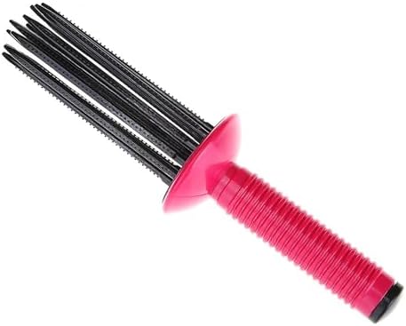 Generic Curly Hair Styler Tool, Air Volume Comb, Hair Styler for Curly Hair, Hair Curler, Hair Fluffy Curling Roll Comb, Curly Hair Styler Tool Hair Combs for Home Personal Use Travel (Red) by Unknown