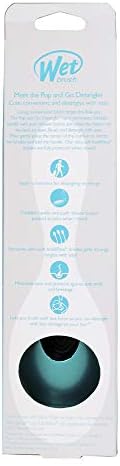 Wet Brush Pop Go Detangler, Blue Teal - Foldable, On-The-Go Design, Travel Brush, Ultrasoft IntelliFlex Bristles, Detangling Hairbrush, Built-In Mirror Handle, Wet & Dry, All Hair Types (Pack of 2) - Image 5