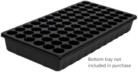 SUNPACK 21" x 11" Heavy Duty 72-Cell Circular Insert Tray, Black, 2.5" - Ideal for Greenhouses or Indoor Gardening - Holds Up to 72 Different Seeds - Image 4