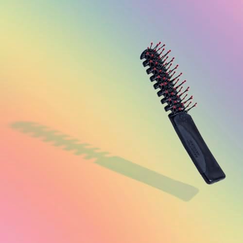 Cricket Static Free Volumizer Hair Brush - Blow Drying, Styling, and Detangling All Hair Types, Long, Short, Thick, Thin, Curly, Straight, and Wavy (Black) - Image 4
