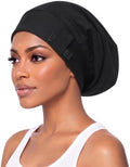 AWAYTR Satin Bonnet for Sleeping, Adjustable Curly Hair Cap for Women Men by AWAYTR
