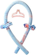 Heatless Curling Rod Headband No Heat Silk Ribbon Curling Rod Hair Roller Curls with Hair Claw Clip Lazy Natural Soft Wave DIY Hair Rollers Styling Tool for Sleep in Overnight (Cai) by BATOUDE