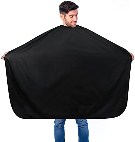 Hair Salon Capes Waterproof Haircut Unisex Black Cape Barber Hair Cutting Cape with Snap Closure Hair,Coloring and Styling - Image 3