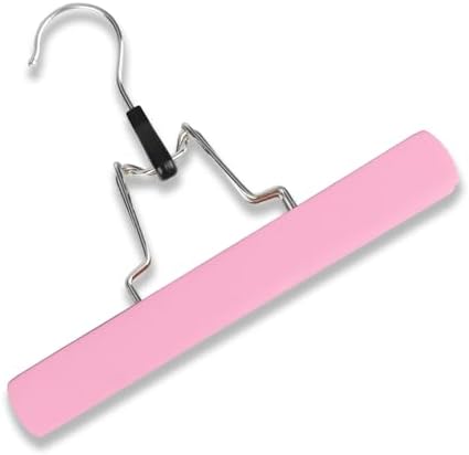 Hair Extension Hanger 2PCS Wooden Storage Holder for Hairpieces Pants Hanger for Clothes Pants Carrier Wig Holder with Double Anti-Slip Stickers by GlamorDove