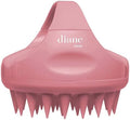 Diane Scalp Massage and Shampoo Brush with Soft Silicone Bristles, Exfoliates and Cleanses Scalp, Promotes Scalp Circulation, Evenly Distributes Hair Oil, Clear by Diane