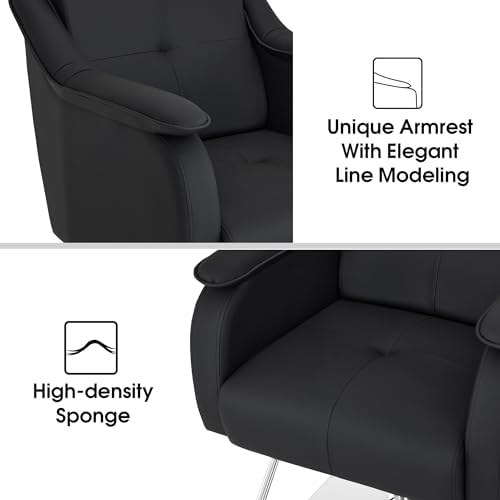 BarberPub Salon Styling Chair for Hair Stylist, Barbershop 9471 (Black) - Image 4