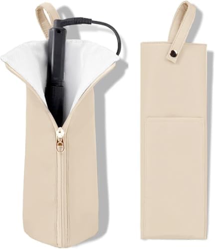 Hot Iron Holder & Mat, Heat Resistant Travel Bag for Curling Iron, Flat Iron - Hair Tool Organizer for Home, Travel by Unknown
