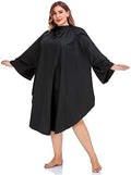 PERFEHAIR Professional Salon Client Hair Cutting Cape Gown, Barber Haircut Cape with Sleeves - Black by PERFEHAIR