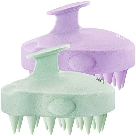 HEETA 2-Pack Large Scalp Massager Scrubber Shampoo Brush for Hair Growth by HEETA