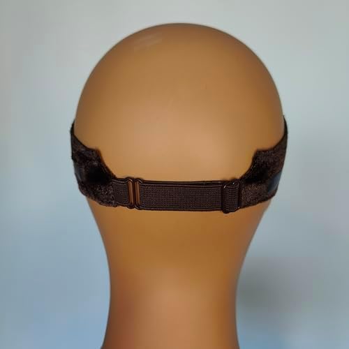 LIT UNICORNS Wig Grip Band with Silicone | Non-Slip to Keep Wig in Place | Premium Adjustable Velvet Gripper for Lace Front Wigs (Brown) - Image 4