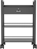Salon Beauty Cabinet Cart Trolley 2-Layer Rolling Storage Drawer Organizer Wheels Lockable Tool Salon Station Barber Stylist Equipment Makeup Spa Cart (Black-3 Layer) by Paddie