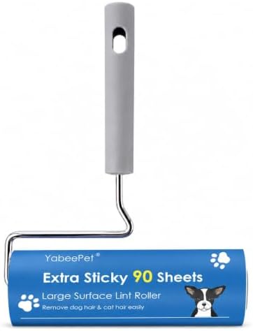 Extra Sticky Large Lint Roller, 6.3" Width, 1 Roller by Yabeepet
