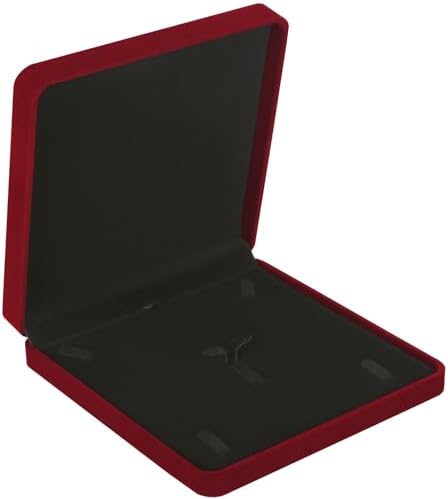 LETURE Velvet Jewelry Set Box, Velvet Gift Box for Bracelet Necklace Earring Ring (Red) - Image 4