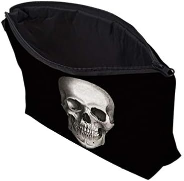 Deanfun Cosmetic Bag for Women, Skull 3D Printed Black Cool Makeup Bags Waterproof Travel Storage Toiletry Bag Accessories Gifts(hzb-42) - Image 3