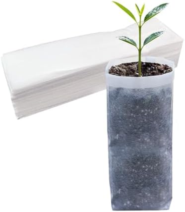 Belit 50 Pcs 13.5" H Deep Nursery Grow Bags, Non-Woven Plants Pots Container for Starting Deep Rooted Plants Vegetable, Flower, Seedling Tree (7.5"x13.5") by Belit