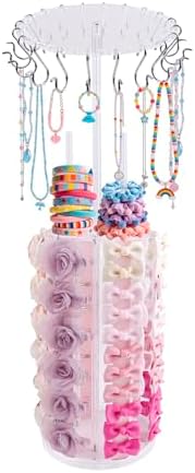 Bow Holder Bow Organizer for Girls,Baby Hair Clips Storage Stand, Rotatable Hair Accessory Organizer Rack for Baby Newborn Infant Toddler Kids (snzp-18-1) - Image 5