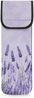 1 Piece Flat Iron Curling Wand Travel Cover Case Bag Curling Wand Travel Case Universal Curling Iron Cover Sleeve Flat Irons Case Heat Resistant Bag Lavender by Unknown