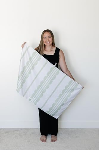 New Microfiber Hair Towel Collection – Matcha Groove Quick Dry Hair Towel Wrap for Women – Anti-Frizz Microfiber Hair Turban for Long, Curly & Thick Hair with Large Loop Closure - Image 2