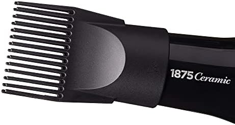 Hot Beauty 1875 Ceramic Hair Dryer, Powerful Fast Drying, Multi-Setting with Comb Attachment, Additional Detangler Included, Slide Bar Switch, Compact for Home & Travel (Black) - Image 5
