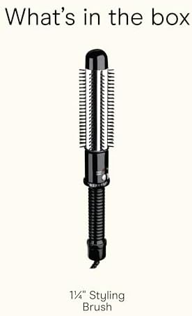 Conair Curling Iron Brush, Instant Heat, Nylon Bristles, 1.25" - Image 7