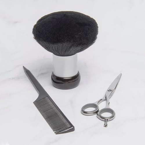 Diane Neck Duster Brush for Hair Cutting, Soft Nylon Bristles, 5" - Image 5
