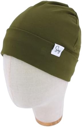 Jersey Beanie Hat for Newborn Baby Boys Girls Silky Satin Lined Hats Bonnet Toddler Infant Little Kids Beanies Caps - Image 2