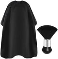 Omvoina Professional Haircut Cape with Adjustable Snap Closure and Neck Duster Brush, Salon Hair Cutting Cape, Barber Cape for Unisex by Omvoina
