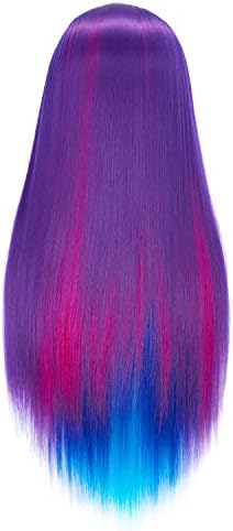 26"-28" Synthetic Fiber Hair Mannequin Head Styling Training Head Doll Head - Image 6