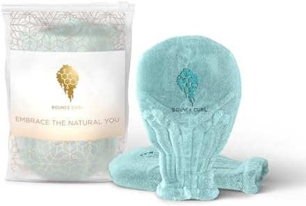 Bounce Curl Hair Drying Mitts for Faster Drying and Less frizz; Curly Hair. by BounceCurl