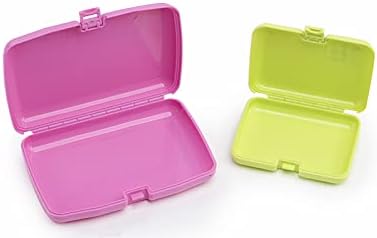 Caboodles Care Pack + Lil Bit Set Mini Cosmetic Storage for Purse With Snap-tight Latch, Citron and Pink, 1 count (Pack of 3) - Image 4