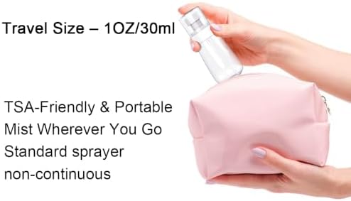 3 Pack Spray Bottles, 2-Pack Continuous Spray Bottles,Fine Water Mist Spray Bottles for Hair 6.8 OZ (200 ML) and 1oz 30ml Travel Spray Bottle Mister for Cleaning,Hairstyling,Plants,Barbers,Black - Image 7