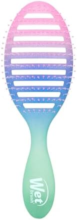 Wet Brush Speed Dry Hair Brush With Blow Dry Safe Bristles & Vented Design For Faster Drying Time, Ergonomic Handle, Reduces Breakage & Detangles All Hair Types, Limited Edition Electric Sky Purple - Image 2
