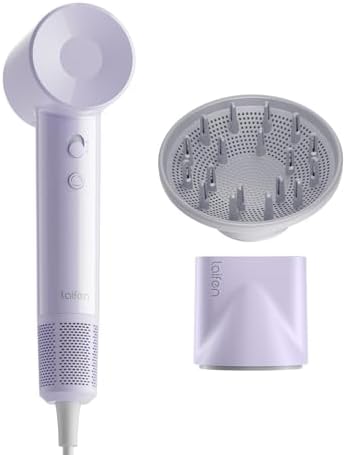 Laifen SE Lite High-Speed Ionic Hair Dryer with Diffuser, Purple by Laifen