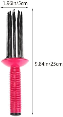 Curly Hair Styler Tool, Air Feeling Curling Wand with 17 Teeth for Fluffy Hairstyles, Anti-Slip Hairstyling Comb for Women and Girls (1PC) - Image 5