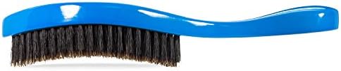 Torino Pro Wave Brushes by Brush King - Medium Curve Waves Brush #350 - Blue, Boar Bristles, Oval, for 360 Waves Hair Care - Image 3