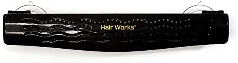 Hair Works 4-in-1 Hair Extension Style Caddy - The Original Hair Extension Holder Designed To Securely Hold Your Extensions While You Wash, Style, Pack and Store Them (Black) - Image 4