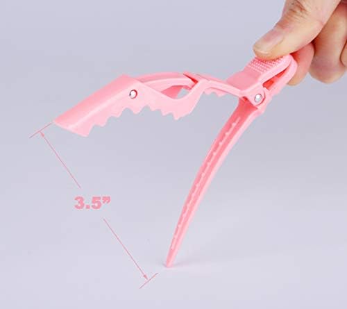 HH&LL 12pcs Hair Clips for Styling Wide Teeth & Double-Hinged Design Alligator Sectioning Clips of Professional Hair Salon Quality - Image 5