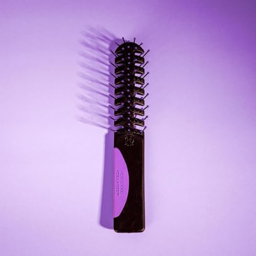 Cricket Static Free Volumizer Hair Brush - Styling, and Detangling All Hair Types, Long, Short, Thick, Thin, Curly, Straight, and Wavy, Drama Queen (Purple) - Image 2