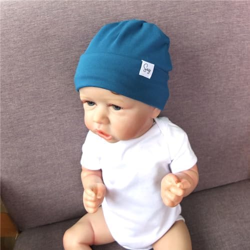 Jersey Beanie Hat for Newborn Baby Boys Girls Silky Satin Lined Hats Bonnet Toddler Infant Little Kids Beanies Caps - Image 3
