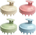 Ella & Sara 4PCS Scalp Massager for Hair Care Scalp Exfoliator Scalp Scrubber for Hair Growth with Soft Bristles, Scalp Exfoliator Brush Dandruff Removal Shampoo Brush for Wet Dry Scalp Care by Unknown