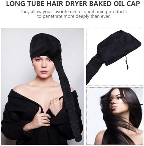 2pcs Portable Hair Dryer Bonnet 190t Black Drying Hoods - Image 3