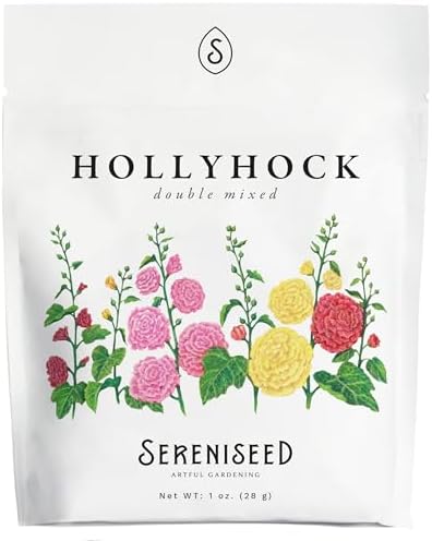 Sereniseed Double Mixed Hollyhock Seeds (1 oz) by Sereniseed