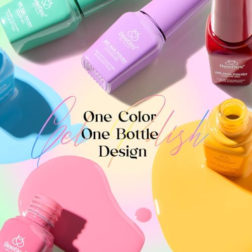 Beetles Gel Nail Polish Kit with U V Light -35 Colors Gel Polish Set 68 Pcs - Image 5
