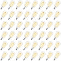 GvvooHome 48 Pack ST38 Replacement Bulbs for Outdoor String Lights, 2700K by GvvooHome